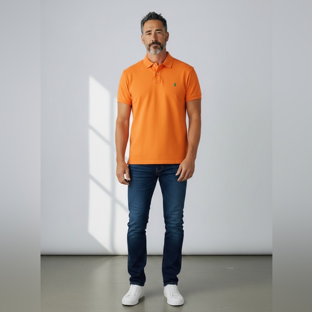 Polo by Ralph Lauren Men's Bold Orange 100% cotton- XXL